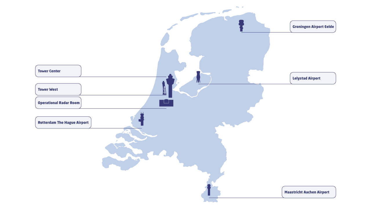 Luchtverkeersleidingslocaties LVNL