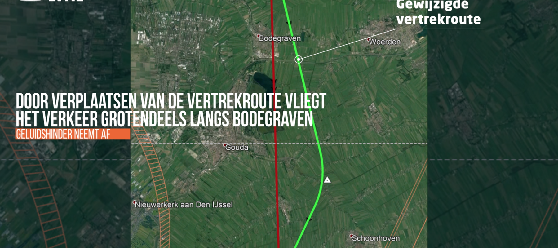 LVNL beperkt geluidshinder voor bewoners Bodegraven, Gouda en Reeuwijk