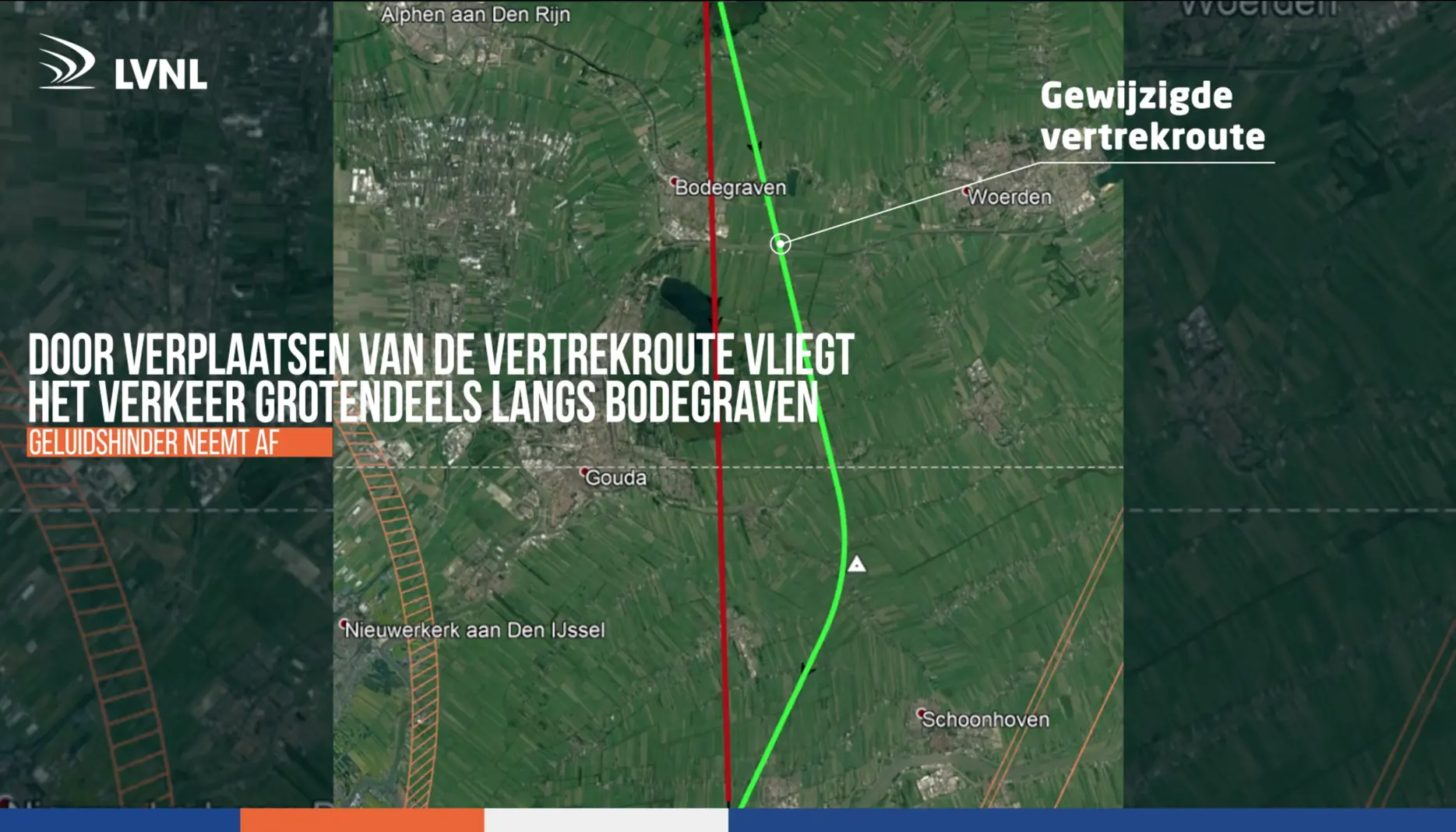 LVNL beperkt geluidshinder voor bewoners Bodegraven, Gouda en Reeuwijk