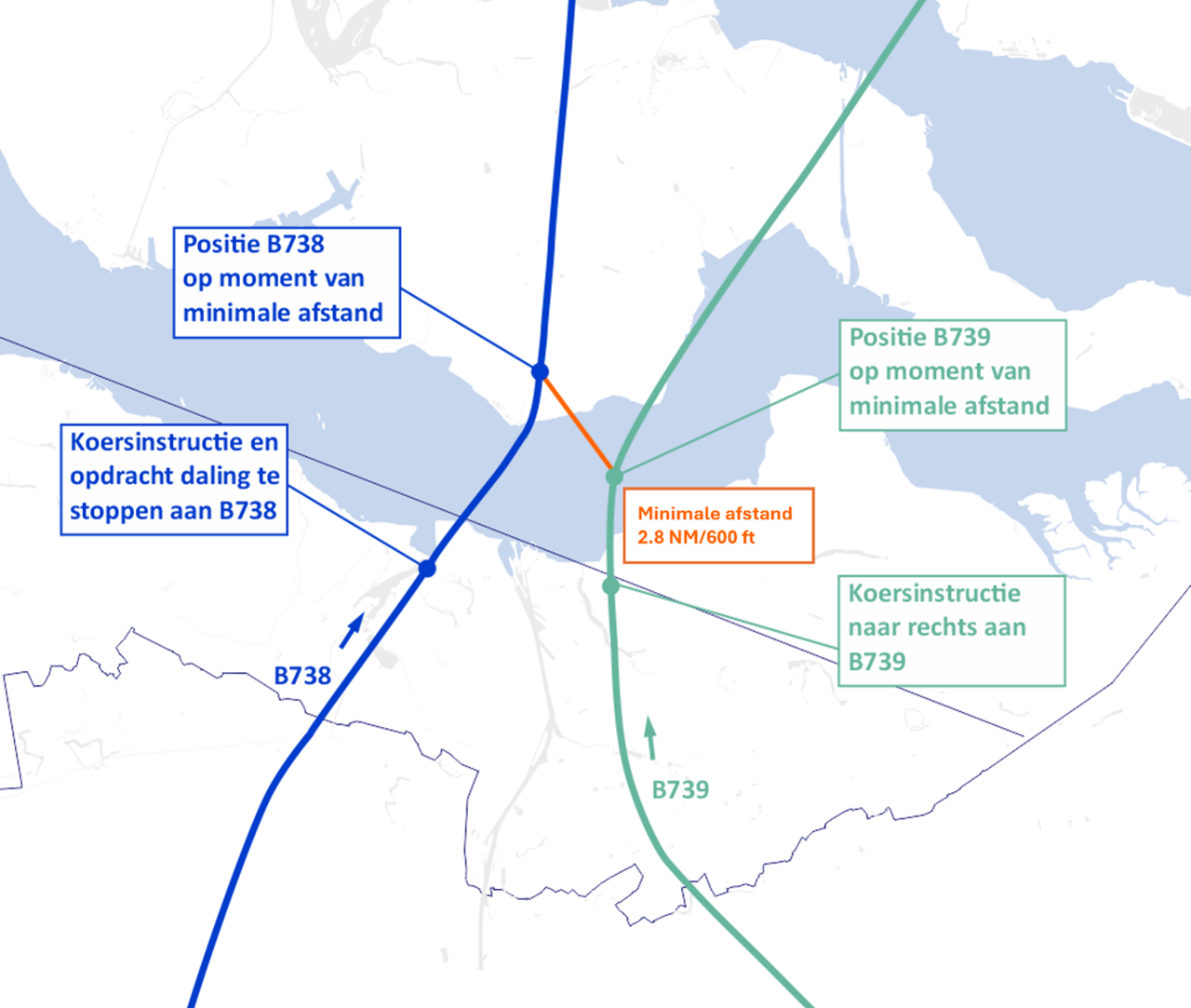 Visualisatie van het voorval van 28 juni 2025